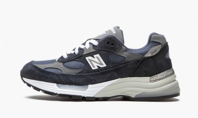 NEW BALANCE 992 Made in USA Navy Grey