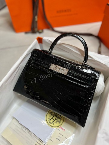 Сумка Hermes из кожи крокодила 20 см