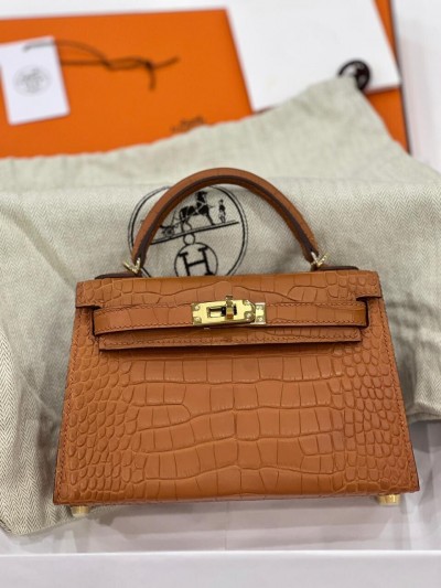 Сумка Hermes из кожи крокодила