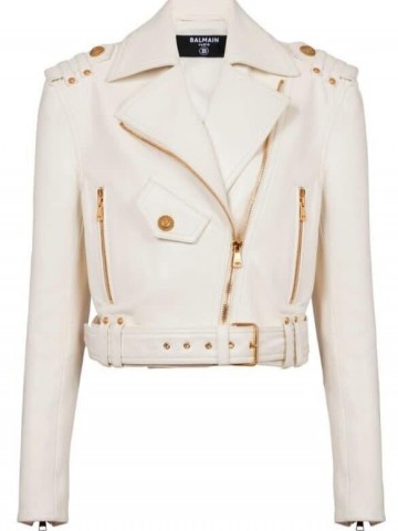 Кожаная куртка Balmain