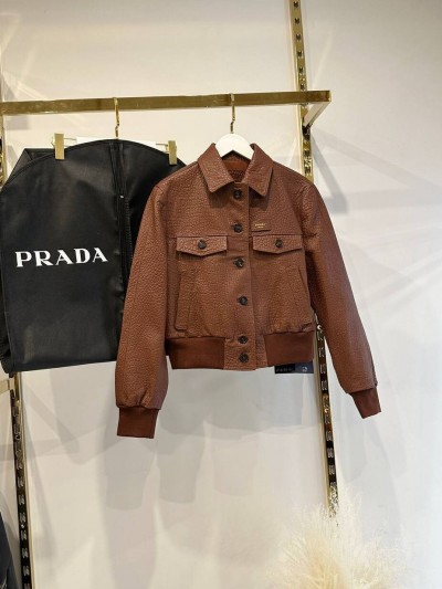 Кожаная куртка Prada