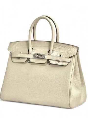 Сумка Hermes из кожи крокодила 25 см