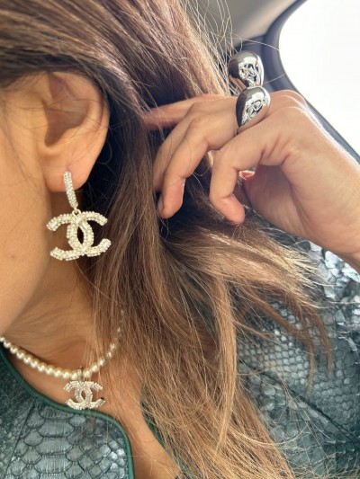 Серьги CHANEL