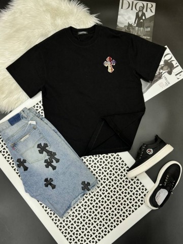Джинсовые шорты Chrome Hearts