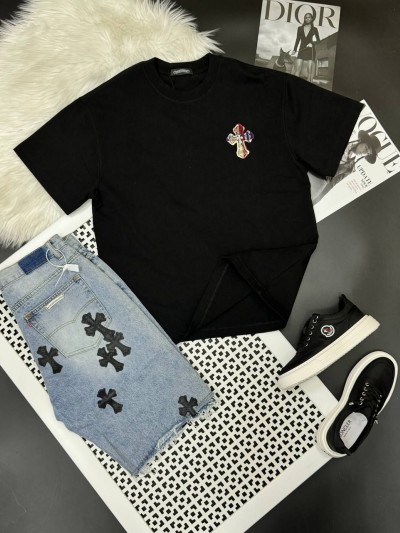 Джинсовые шорты Chrome Hearts