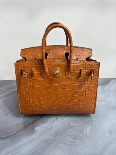 Сумка Hermes из кожи крокодила 20 см