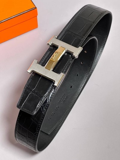 Ремень Hermes из кожи крокодила