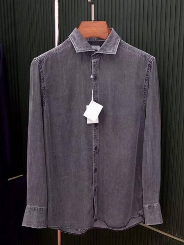 Джинсовая рубашка Brunello Cucinelli