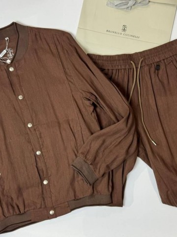 Льняной костюм Brunello Cucinelli