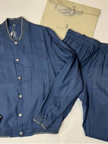 Льняной костюм Brunello Cucinelli