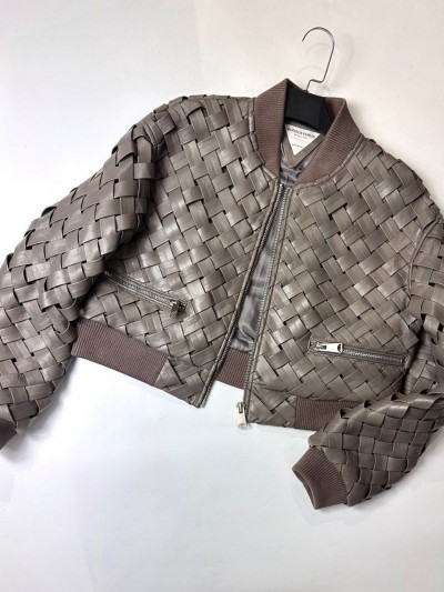 Кожаная куртка Bottega Veneta