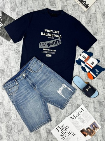 Джинсовые шорты Balenciaga