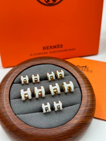 Серьги Hermes большие
