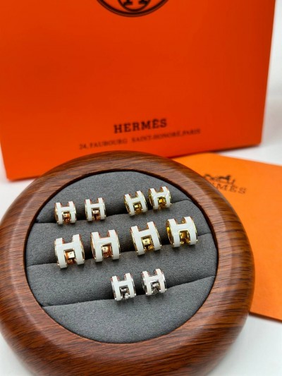 Серьги Hermes большие