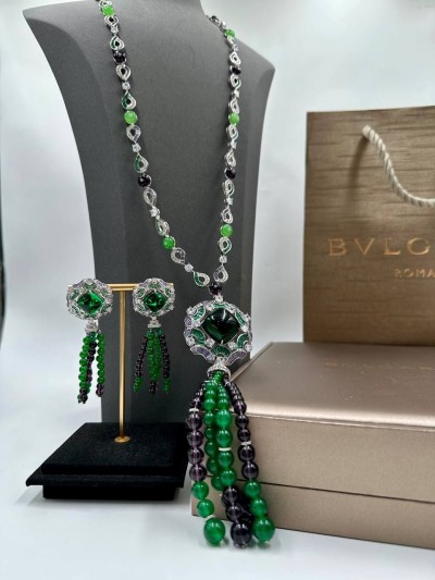 Комплект Bvlgari (серьги + колье)