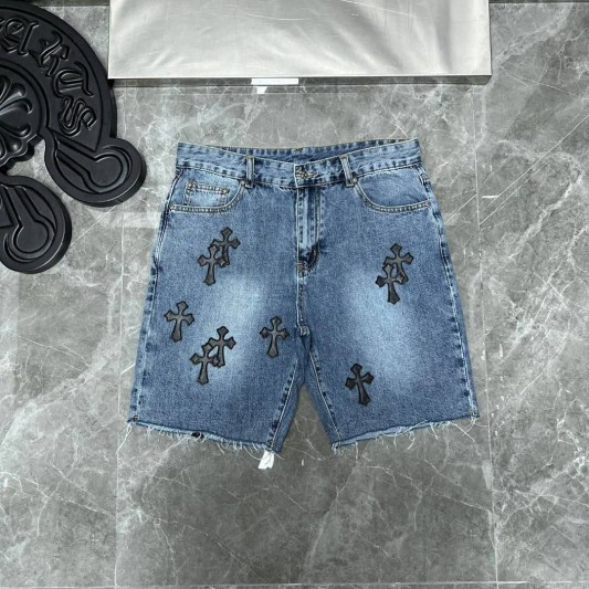 Джинсовые шорты Chrome Hearts