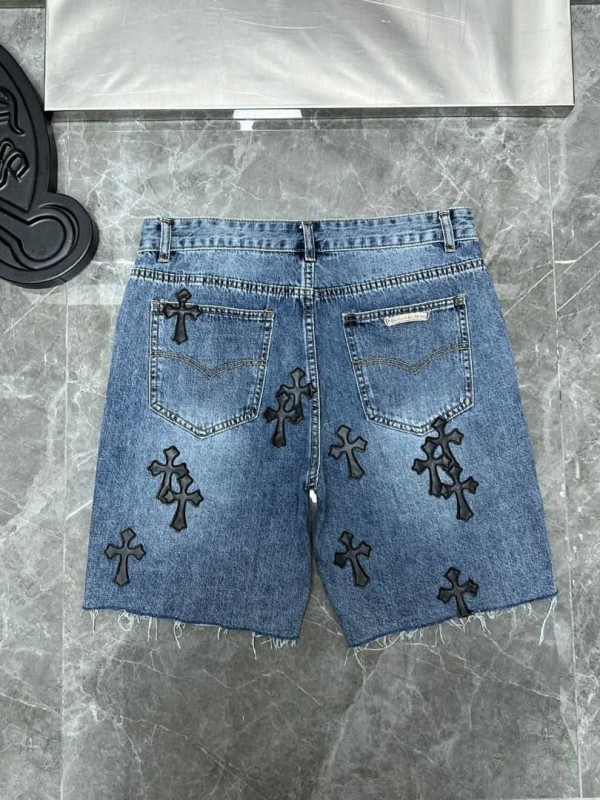 Джинсовые шорты Chrome Hearts