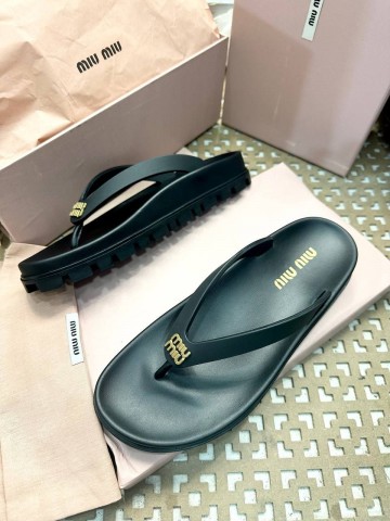 Шлепанцы MIU MIU
