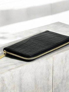 Кошелек Zilli из кожи крокодила