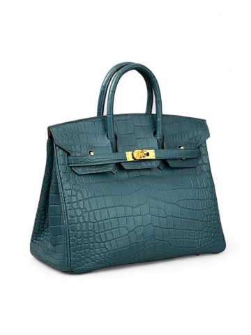 Сумка Hermes из кожи крокодила 25 см