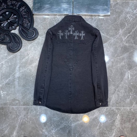 Джинсовая рубашка Chrome Hearts