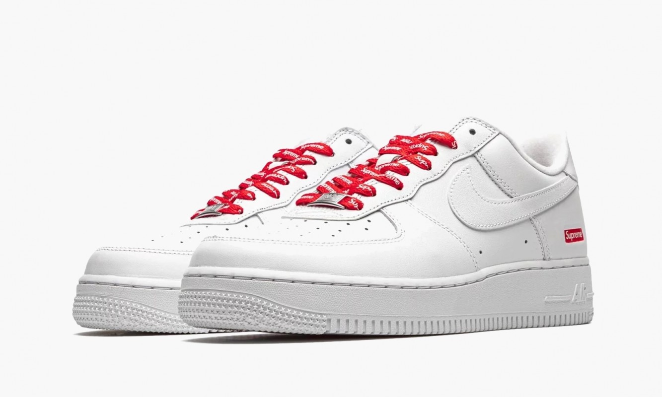 Nike Air Force 1 Low Supreme - Mini Box Logo White