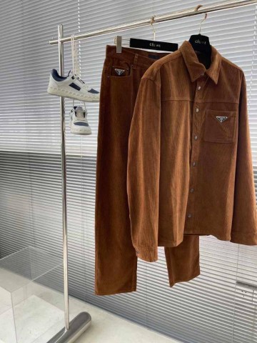 Вельветовая рубашка Prada