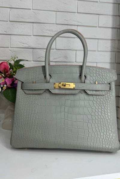 Сумка Hermes из кожи крокодила 30 см