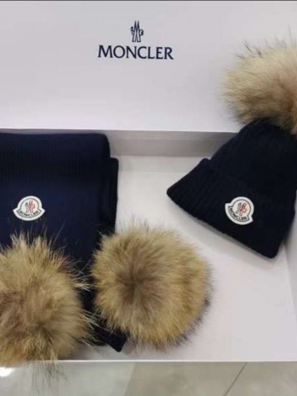 Набор Moncler (шарф + шапка)