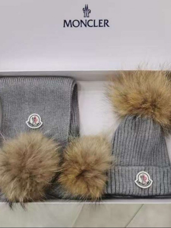 Набор Moncler (шарф + шапка)