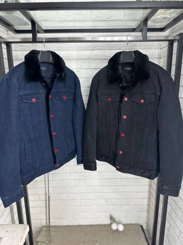 Джинсовый пуховик Kiton
