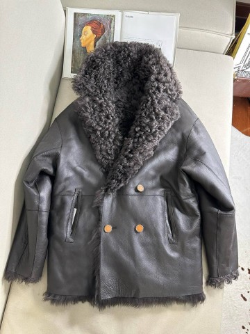 Двусторонняя шуба Hermes