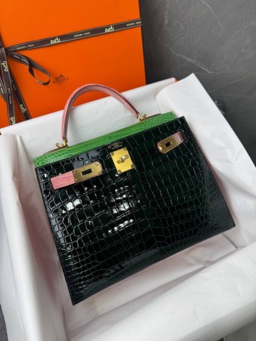 Сумка Hermes из кожи крокодила