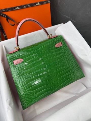 Сумка Hermes из кожи крокодила