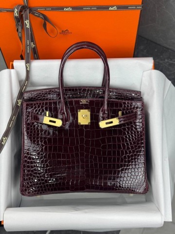 Сумка Hermes из кожи крокодила