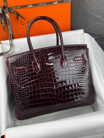 Сумка Hermes из кожи крокодила