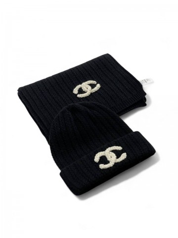 Комплект CHANEL (шапка + шарф)
