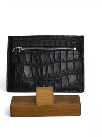 Картхолдер Bottega Veneta из кожи крокодила