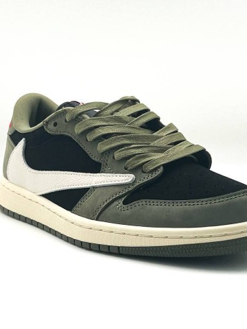 Кеды Nike Travis Scott&Air Jordan 1 Low OG Black Olive
