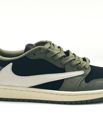 Кеды Nike Travis Scott&Air Jordan 1 Low OG Black Olive