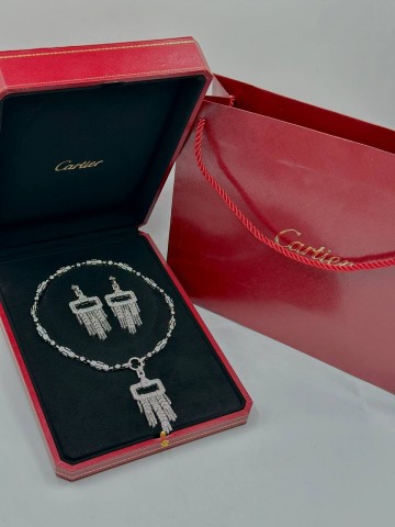 Набор Cartier (кулон + серьги)