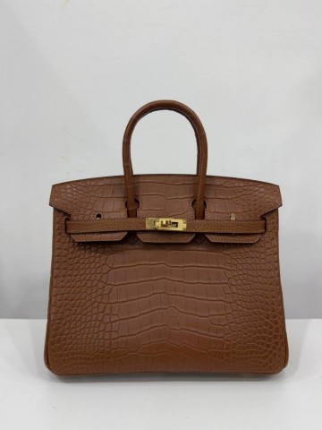 Сумка Hermes из кожи крокодила 25 см