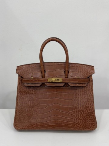 Сумка Hermes из кожи крокодила 25 см