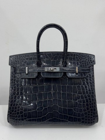Сумка Hermes из кожи крокодила 25 см