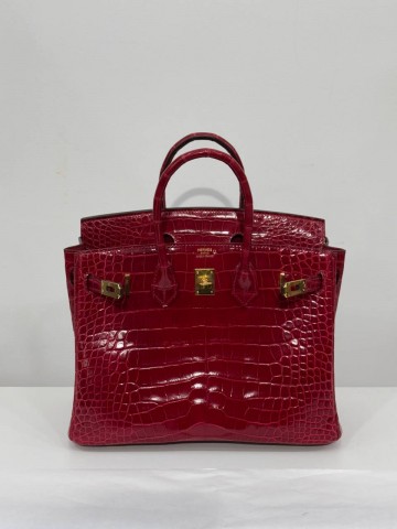 Сумка Hermes из кожи крокодила 25 см