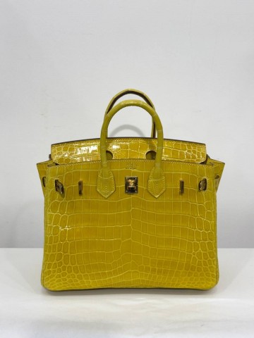 Сумка Hermes из кожи крокодила 25 см