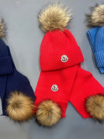 Комплект Moncler (шапка + шарф)