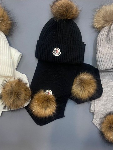 Комплект Moncler (шапка + шарф)