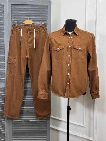 Джинсовый костюм Brunello Cucinelli
