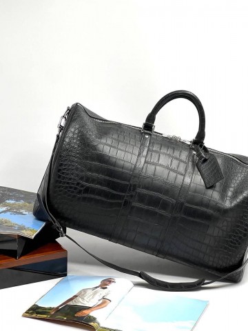Дорожная сумка Louis Vuitton из кожи крокодила